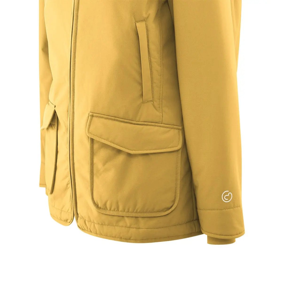 Mamalila Cosy Allrounder Mustard Softshell Maternity and Babywearing Jacket