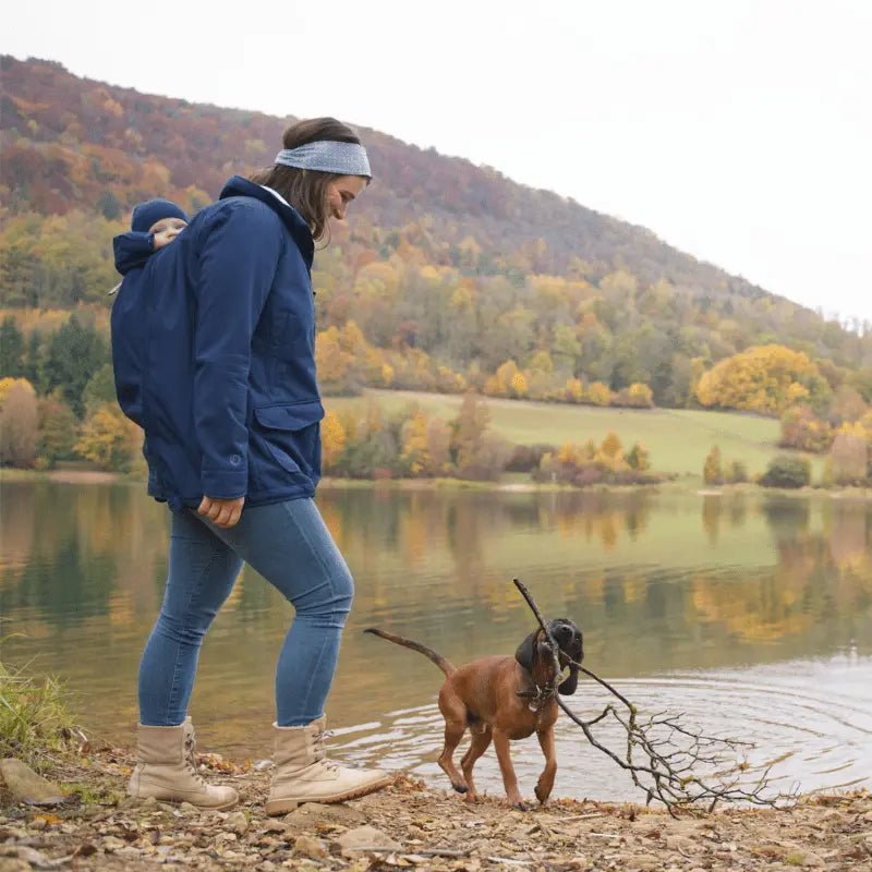 Mamalila Cosy Allrounder Navy Softshell Maternity and Babywearing Jacket