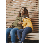 Mamalila Dublin Khaki Maternity and Babywearing Raincoat Babywearing Outerwear