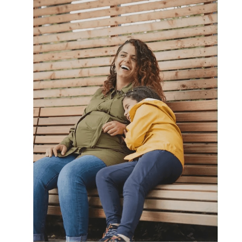 Mamalila Dublin Khaki Maternity and Babywearing Raincoat Babywearing Outerwear