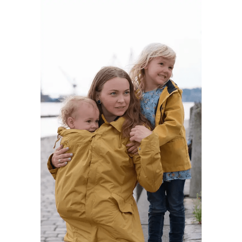 Mamalila Dublin Yellow Maternity and Babywearing Raincoat - Little