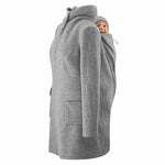 Mamalila Maternity Babywearing Wool Coat Vienna Light Grey Babywearing Outerwear