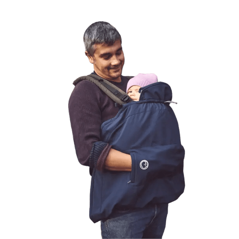 Mamalila Softshell Babywearing Cover Navy Blue - Babywearing OuterwearLittle Zen One4251054508493