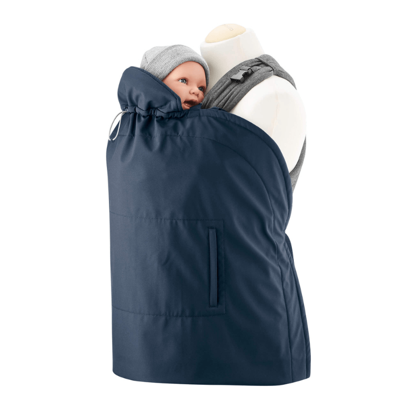 Mamalila Softshell Babywearing Cover Navy Blue - Babywearing OuterwearLittle Zen One4251054512483