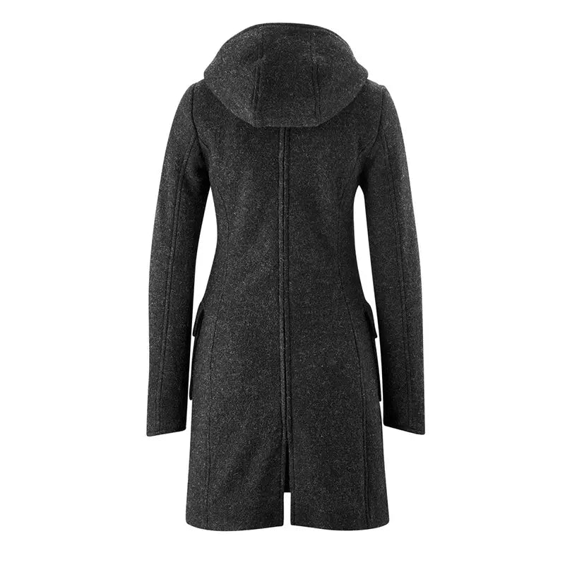 Mamalila Vienna Anthracite Grey Maternity and Babywearing Wool Coat Babywearing