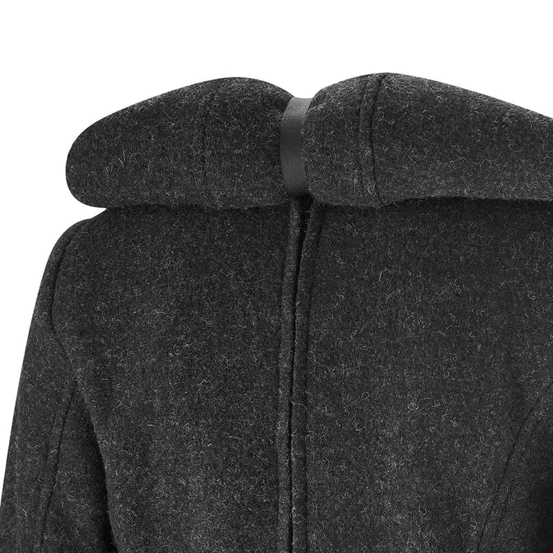 Mamalila Vienna Anthracite Grey Maternity and Babywearing Wool Coat Babywearing