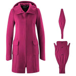 Mamalila Vienna Berry Maternity and Babywearing Wool Coat Babywearing Outerwear