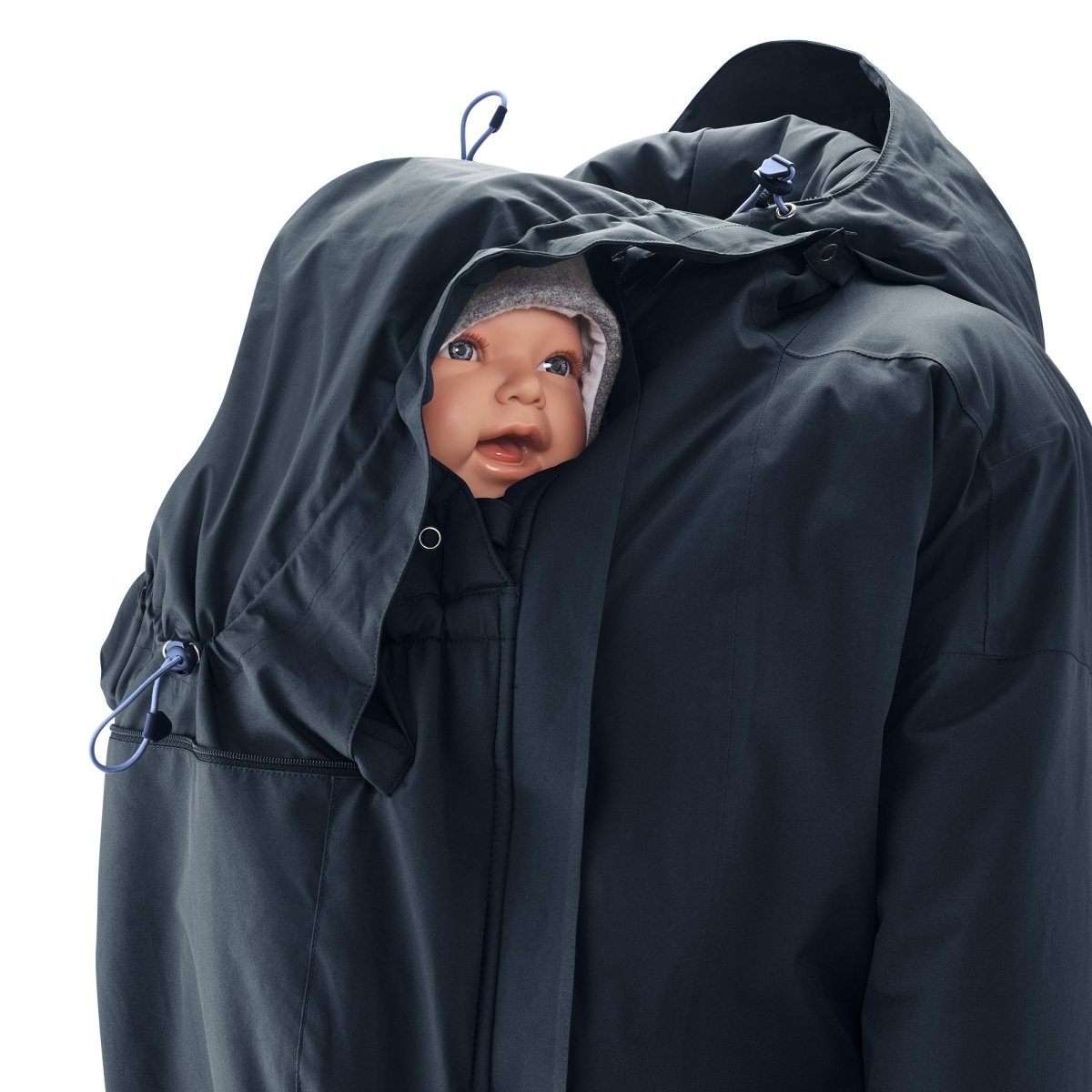 Mamalila WinterWander Babywearing Parka Navy blue - Babywearing OuterwearLittle Zen One