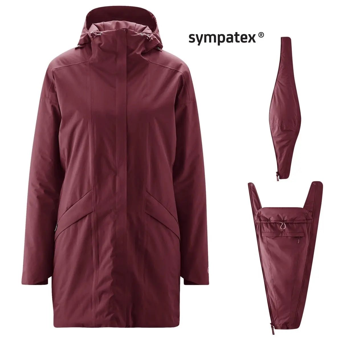 Mamalila WinterWander Berry Maternity and Babywearing Parka - Babywearing OuterwearLittle Zen One4251054513619