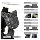 Metro Monochrome DidyKlick Half Buckle by Didymos - Half Buckle CarrierLittle Zen One4136305173