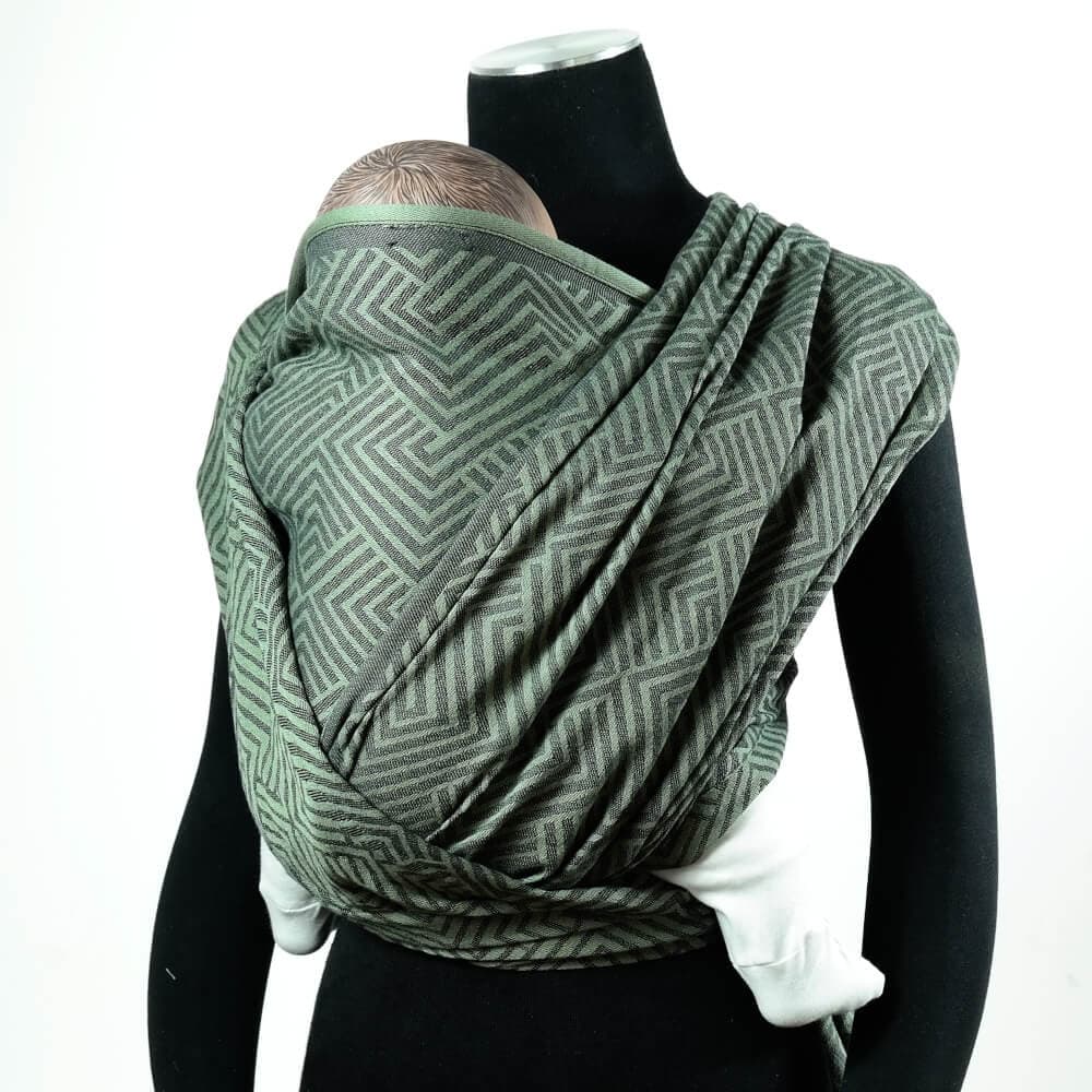 Metro Olive Anthrazit Woven Wrap by Didymos - Woven WrapLittle Zen One