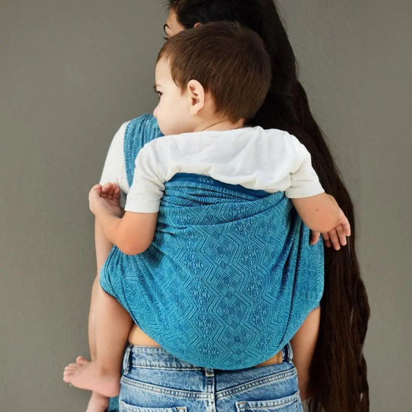 Mystic Petrol 1975 Woven Wrap by Didymos - Little Zen One