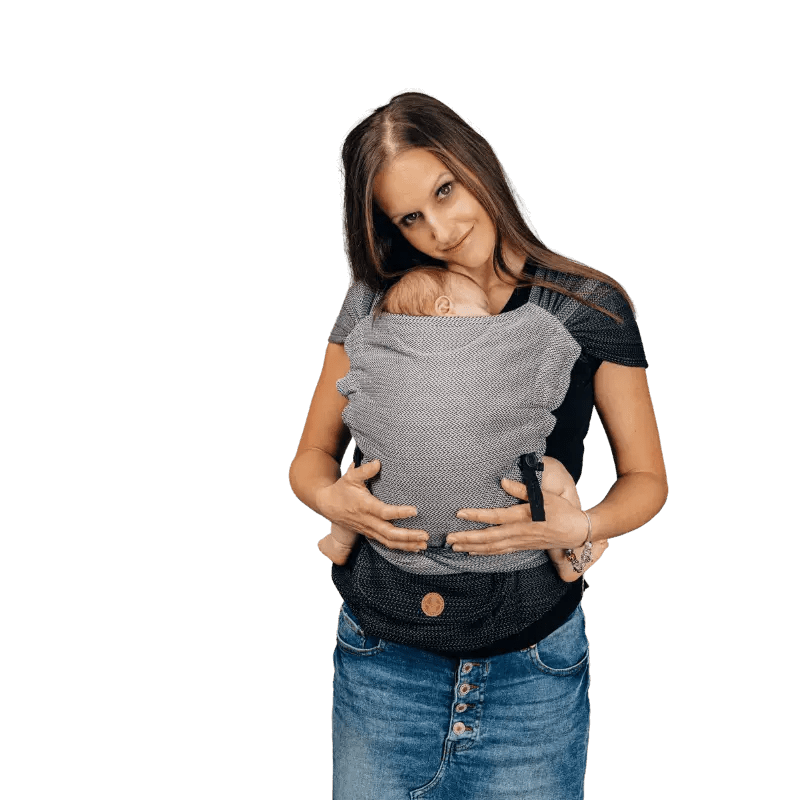 Ombre Grey LennyHybrid Half Buckle by LennyLamb - Half Buckle CarrierLittle Zen One5907557751926