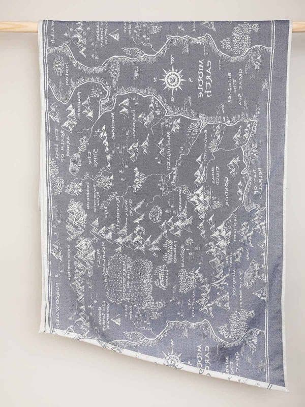 Oscha Baby Wrap Map of Middle Earth™ Ink - Woven WrapLittle Zen One