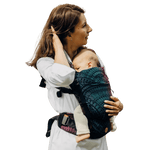Peacocks Tail Black Opal LennyLight Baby Carrier