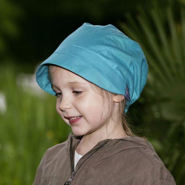 Pickapooh Organic Cotton UV Sun Bonnet: Luna Turquoise - Baby Carrier AccessoriesLittle Zen One4147712454