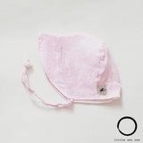 Pink Check Linen Infant and Toddler UPF50+ Sun Protection Bonnet - Baby Carrier AccessoriesLittle Zen One628185436706