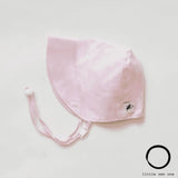 Pink Oxford Cotton Infant and Toddler UPF50+ Sun Protection Bonnet - Baby Carrier AccessoriesLittle Zen One628185032403