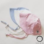 Pink Oxford Cotton Infant and Toddler UPF50+ Sun Protection Bonnet - Baby Carrier AccessoriesLittle Zen One628185032403