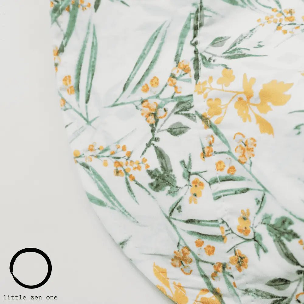 Pollinator Garden Meadow Organic Cotton Infant and Toddler UPF50+ Sun Protection Bonnet - Baby Carrier AccessoriesLittle Zen One628185527800