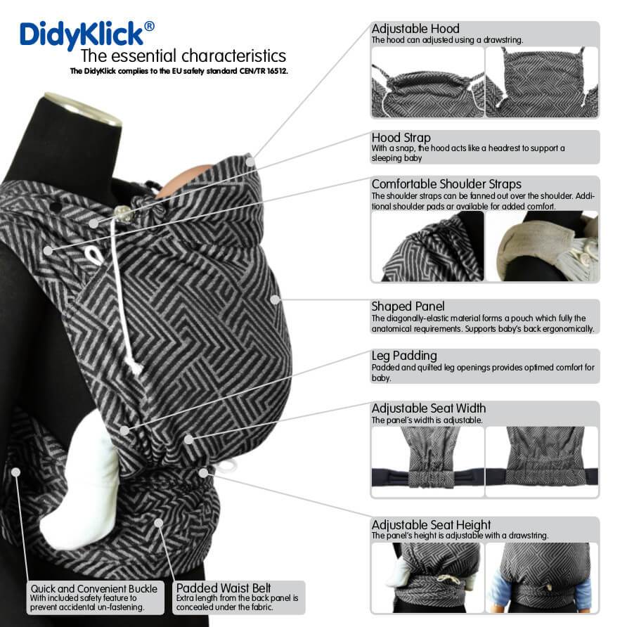Prima Aurora DidyKlick by Didymos - Half Buckle CarrierLittle Zen One4136305181