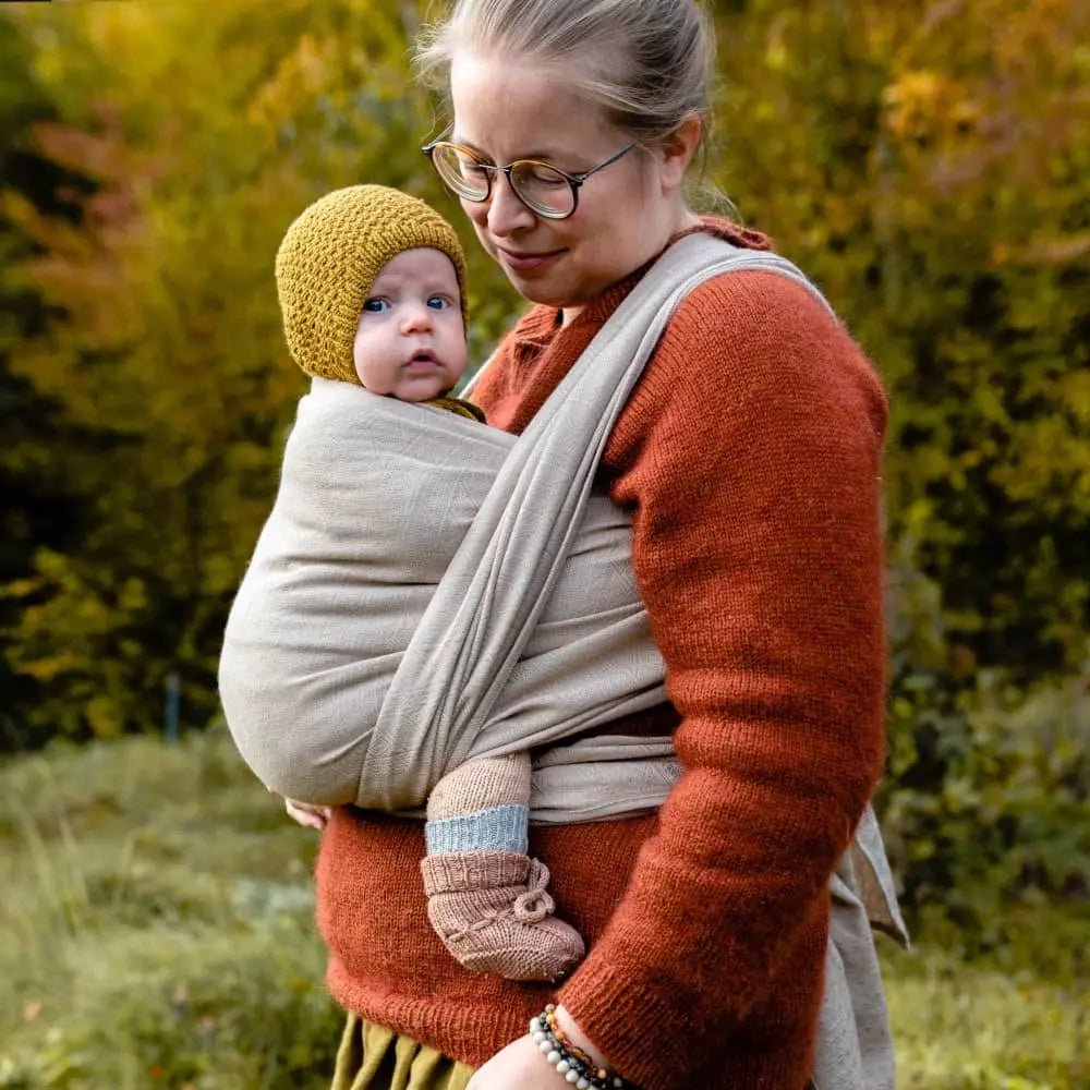 Prima Frosted Almond Wool Woven Wrap