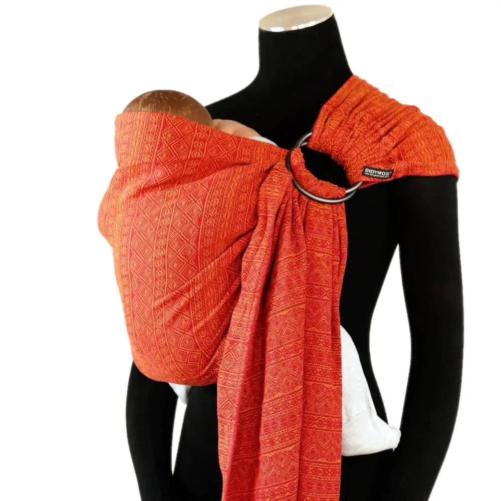 Prima Ruby Mandarine Didysling by Didymos - Ring SlingLittle Zen One4048554200954
