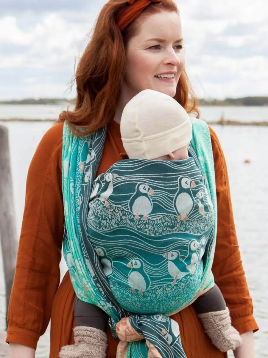 Puffins Shoaling Woven Wrap
