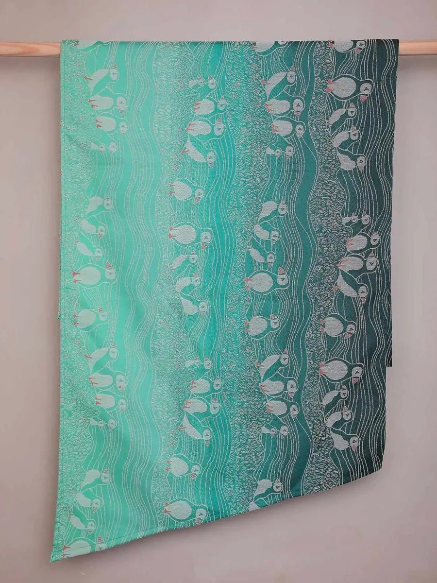 Puffins Shoaling Woven Wrap