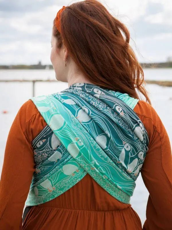 Puffins Shoaling Woven Wrap by Oscha - Woven WrapLittle Zen One4157017240