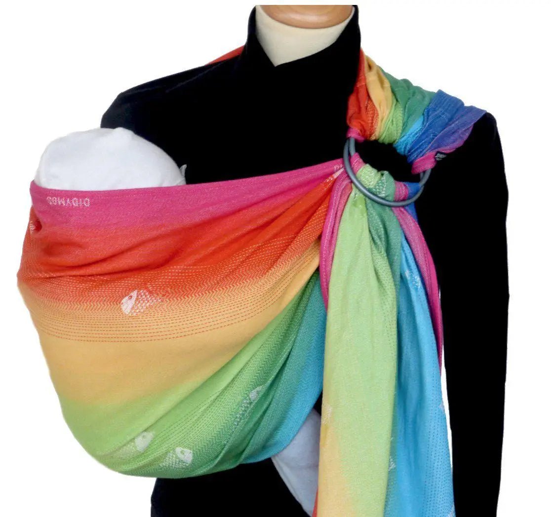 Rainbow Fish DidySling Ring Sling