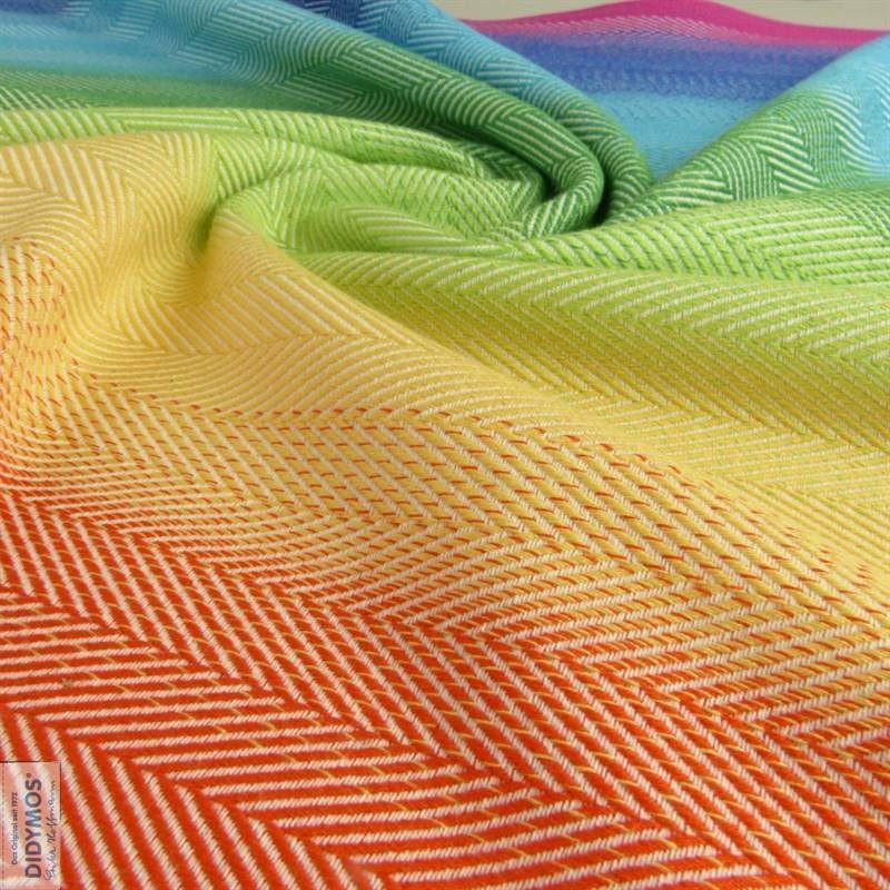 Rainbow Lisca White Woven Wrap by Didymos