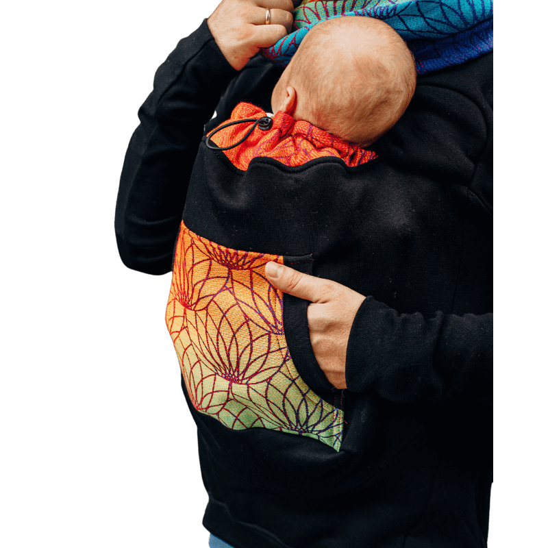Rainbow Lotus Babywearing Sweatshirt 3.0 by LennyLamb - Babywearing OuterwearLittle Zen One