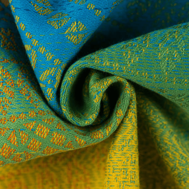 Rainbow Peacocks Tail Woven Wrap by LennyLamb - Woven WrapLittle Zen One
