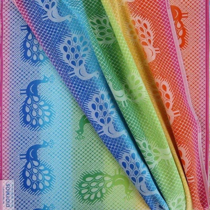 Rainbow Pfau Woven Wrap by Didymos - Woven WrapLittle Zen One4136305244