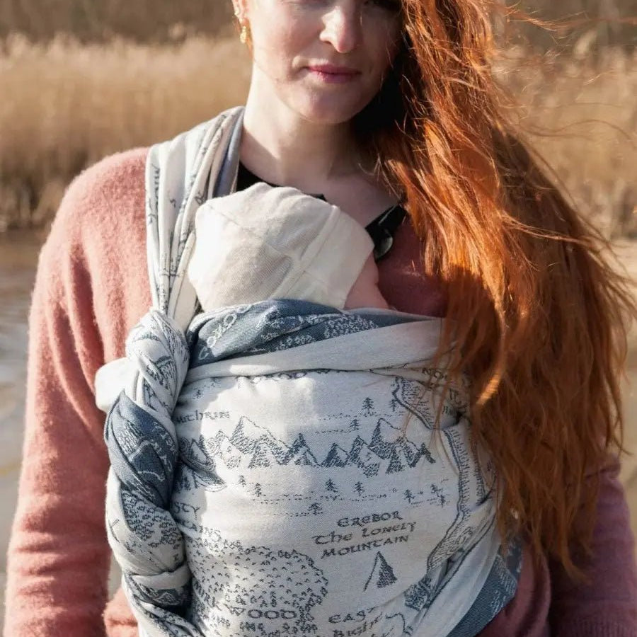 Realm of Middle - earth™ Ink Woven Wrap by Oscha - Woven WrapLittle Zen One111117663