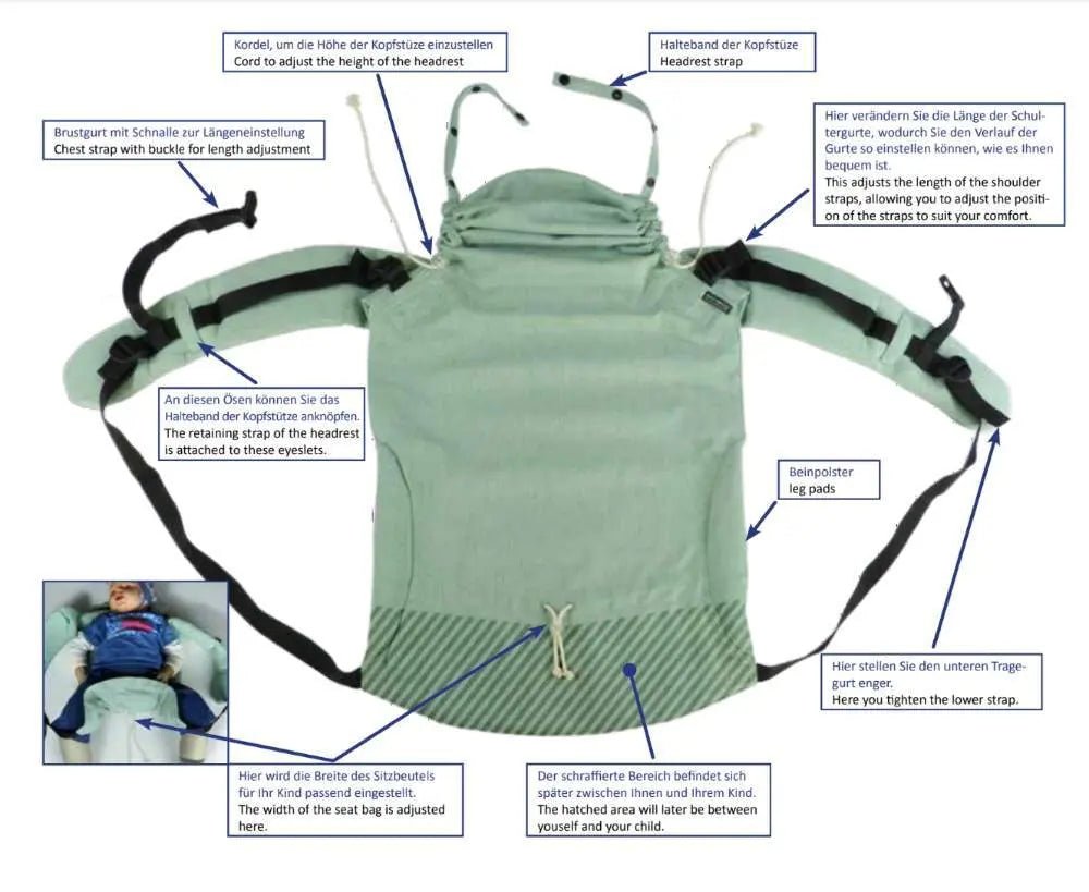 Silver DidyGo Onbuhimo by Didymos - OnbuhimoLittle Zen One4048554841638