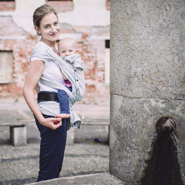 Silver DidyKlick by Didymos - Half Buckle CarrierLittle Zen One4048554841652