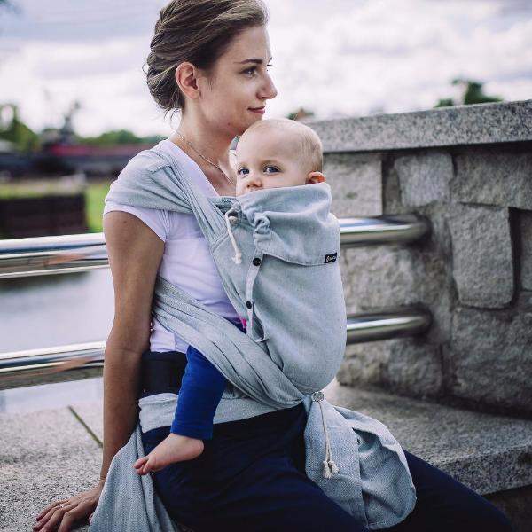 Silver DidyKlick by Didymos - Half Buckle CarrierLittle Zen One4048554841652