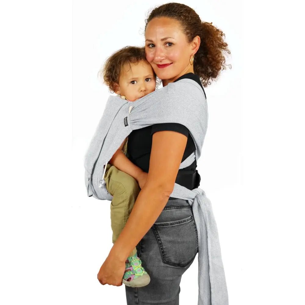 Silver Toddler Didyklick 4u Half Buckle by Didymos - Half Buckle CarrierLittle Zen One4048554841621