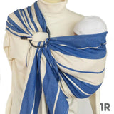 Stripes Standard Blue DidySling Ring Sling
