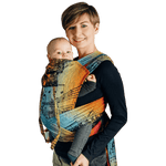 Symphony Rainbow Dark Toddler Wrap - Tai Mei Tai by LennyLamb - Mei TaiLittle Zen One5901769645875