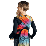 Symphony Rainbow Dark Toddler Wrap - Tai Mei Tai by LennyLamb - Mei TaiLittle Zen One5901769645875