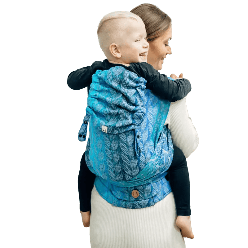 Tangled Blue Reed Preschool LennyHybrid Half Buckle by LennyLamb - Half Buckle CarrierLittle Zen One27347024