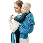 Tangled Blue Reed Preschool LennyHybrid Half Buckle by LennyLamb - Half Buckle CarrierLittle Zen One27347024