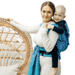 Tangled Blue Reed Preschool LennyHybrid Half Buckle by LennyLamb - Half Buckle CarrierLittle Zen One27347024