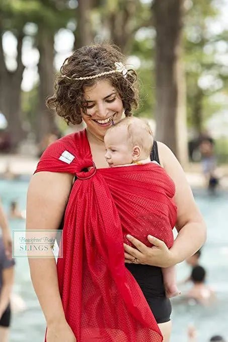 Tropical Punch Water Ring Sling by Beachfront Baby - Water CarrierLittle Zen One4142454349