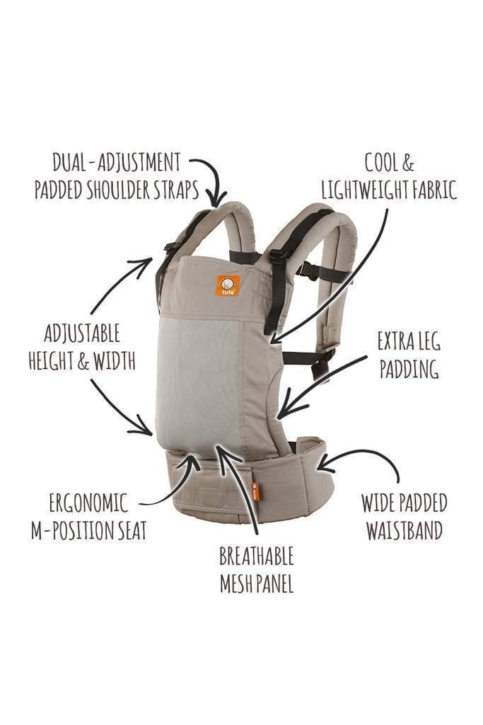 Tula Free-to-Grow Baby Carrier Coast Overcast - Buckle CarrierLittle Zen One816091022759