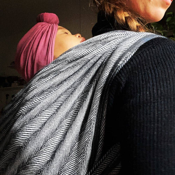 Twisted Lisca Anthracite Woven Wrap by Didymos – Little Zen One