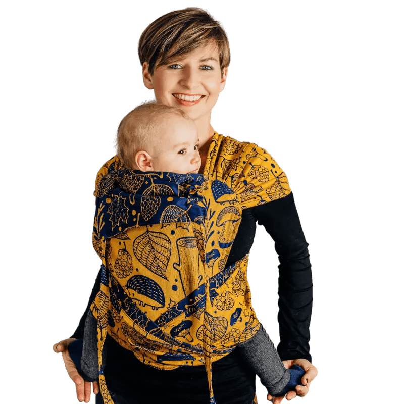 Under the Leaves Golden Autumn Toddler Wrap - Tai Mei Tai by LennyLamb - Mei TaiLittle Zen One5907557757324